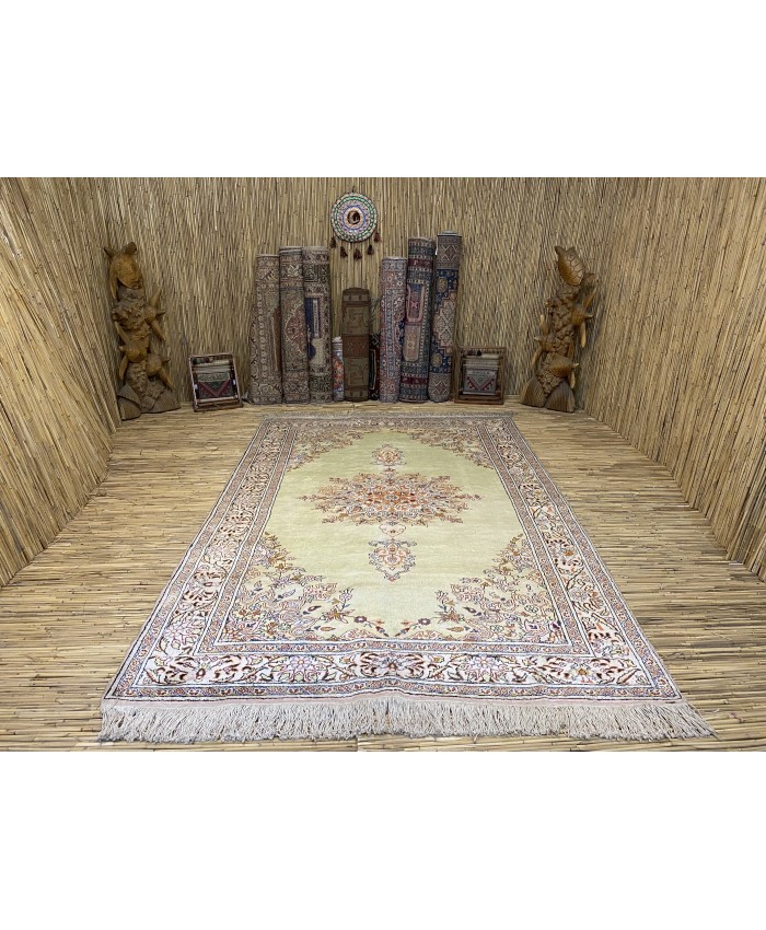 Handmade Turkish Kayseri Floss Silk on Cotton Carpet –  FREE SHIPPING..!